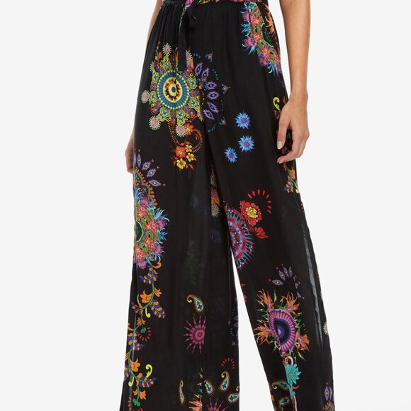 Desigual Palazzo Kasidy Psychedelic Split Leg Trouser - Picture 7 of 16